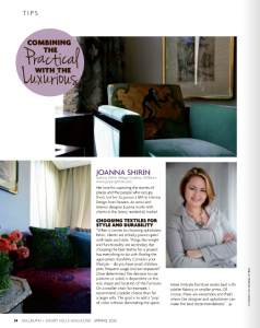 Joanna Shirin - Design Tips - Millburn Short Hills Magazine
